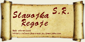 Slavojka Regoje vizit kartica